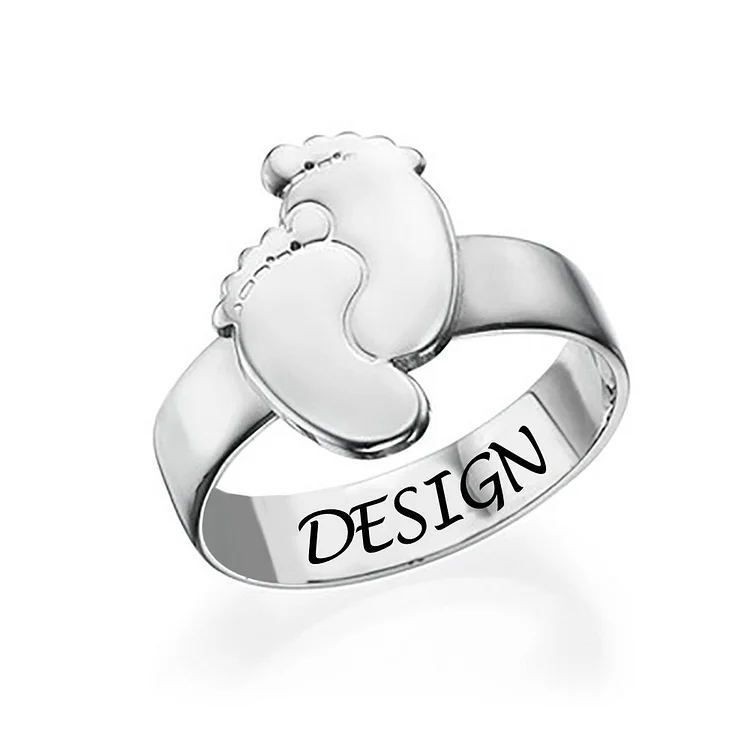 Personalized Design Birth Foot Ring