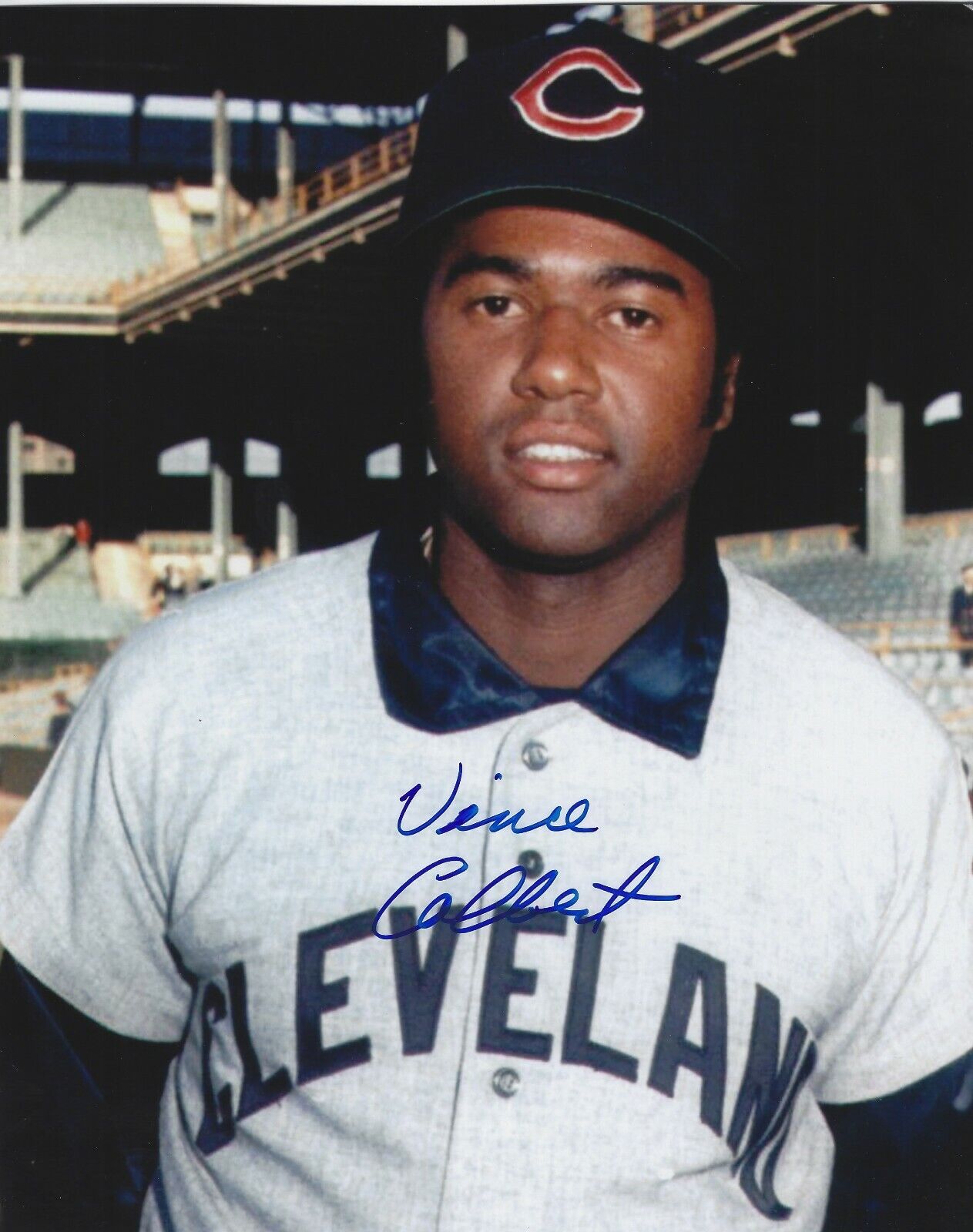 Autographed 8x10 VINCE COLBERT Cleveland Indians Photo Poster painting - COA