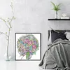 uk.everydayedeals (Limited Stock)Cross Stitch - 14ct Stamped - Fleur de rose violette (33*36cm)