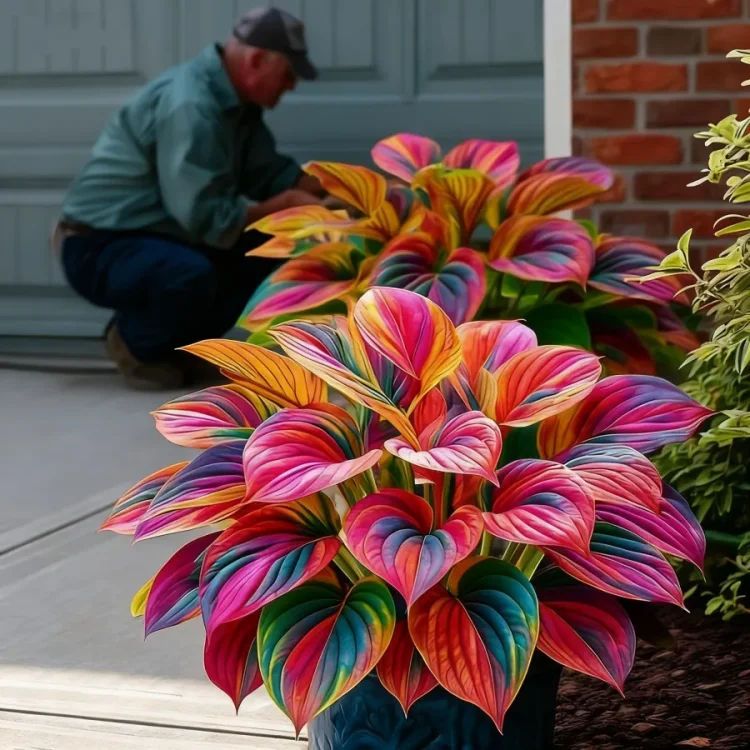 🌸2025 New Rainbow Flame Hostas Seeds