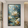 Lotus-11CT Stamped Cross Stitch 40*70cm/15.75*27.56in(Big Size)