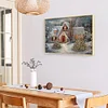 >SALE<Snow House 5D Diamond Painting Rhinestone Full Square Drill for Room Decoration