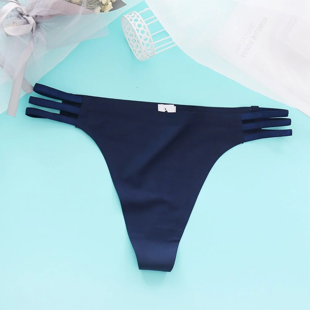 Sexy Women Seamless Thongs G-string Seamless Panties Female Hollow Out Underwear Ladies Solid Color Hot Lingerie Girls Briefs