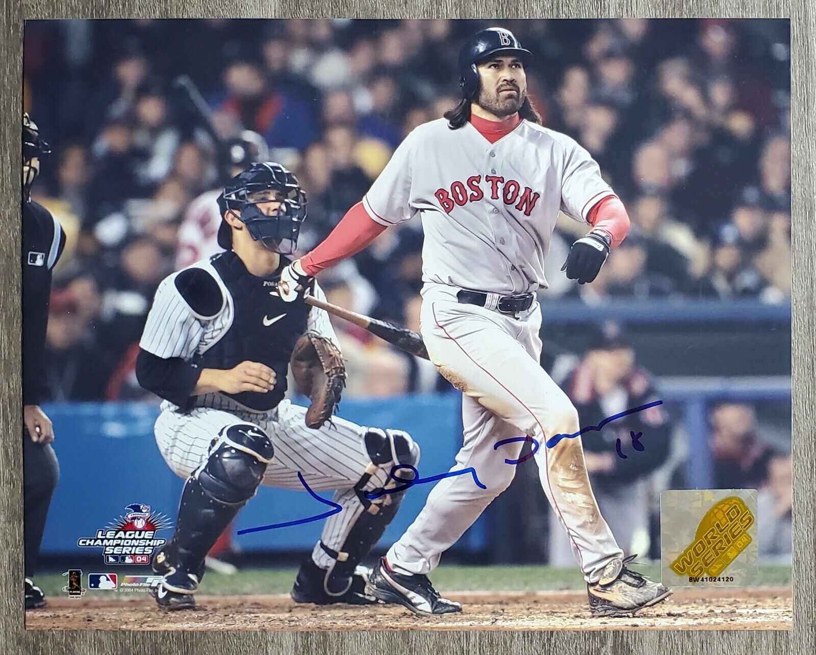 Johnny Damon Signed Boston Red Sox 8x10 Photo Poster painting Fenway Park Legend RAD