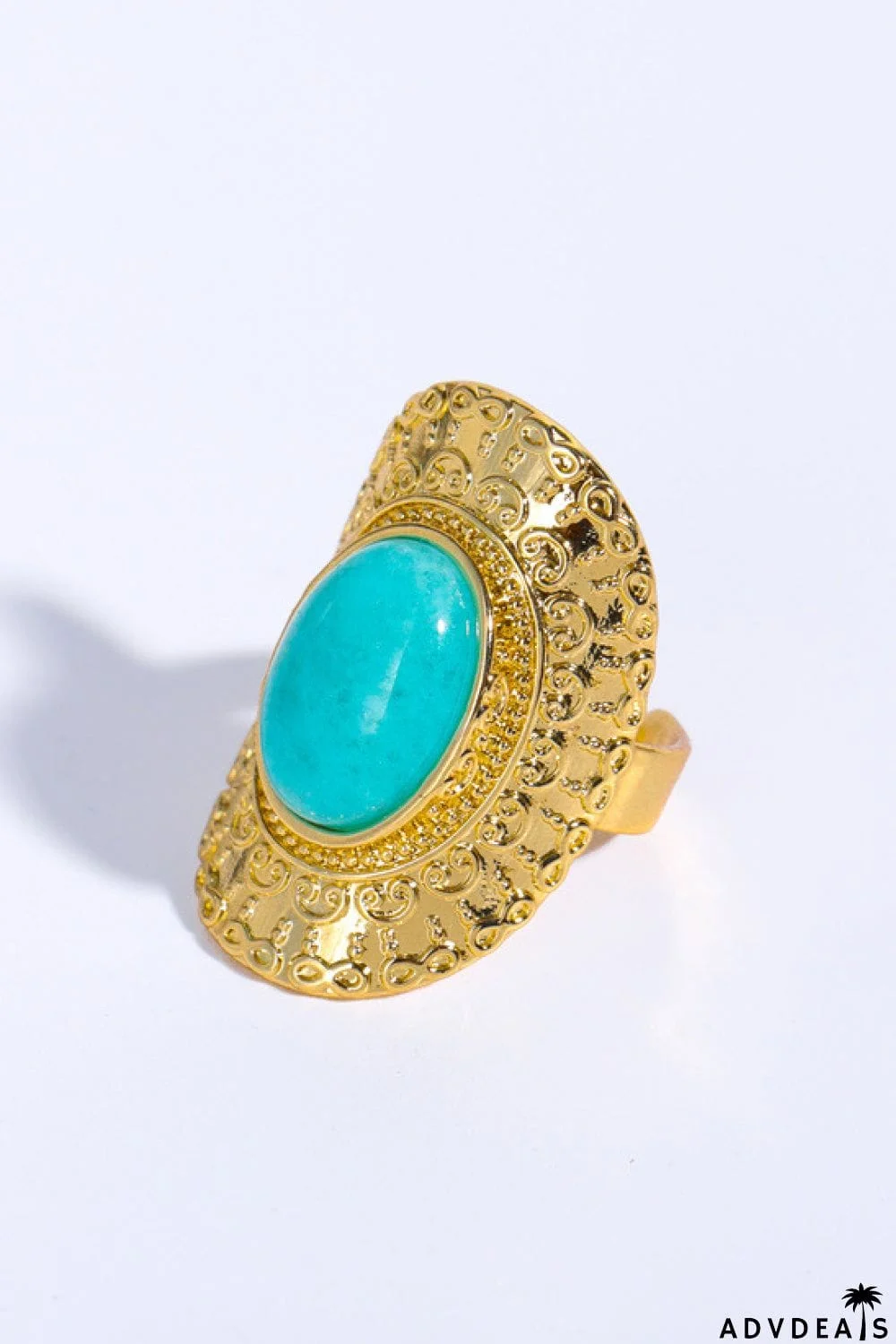 Natural Stone Copper Ring