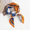 Colorful Design 70x70xm Floral Silky Scarf