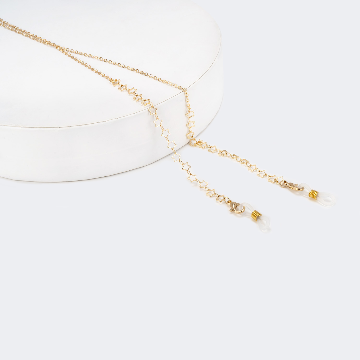 Rasha Gold Pentagramm Brillenkette Gold