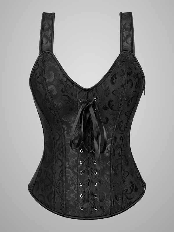 Classic Bandaged Jacquard Goth Punky Corset