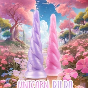 pornhint Pornhint Pearlescent Uni Horn Dildo | Twisting Fantasy Silicone Dildo | Geeky Sex Toys