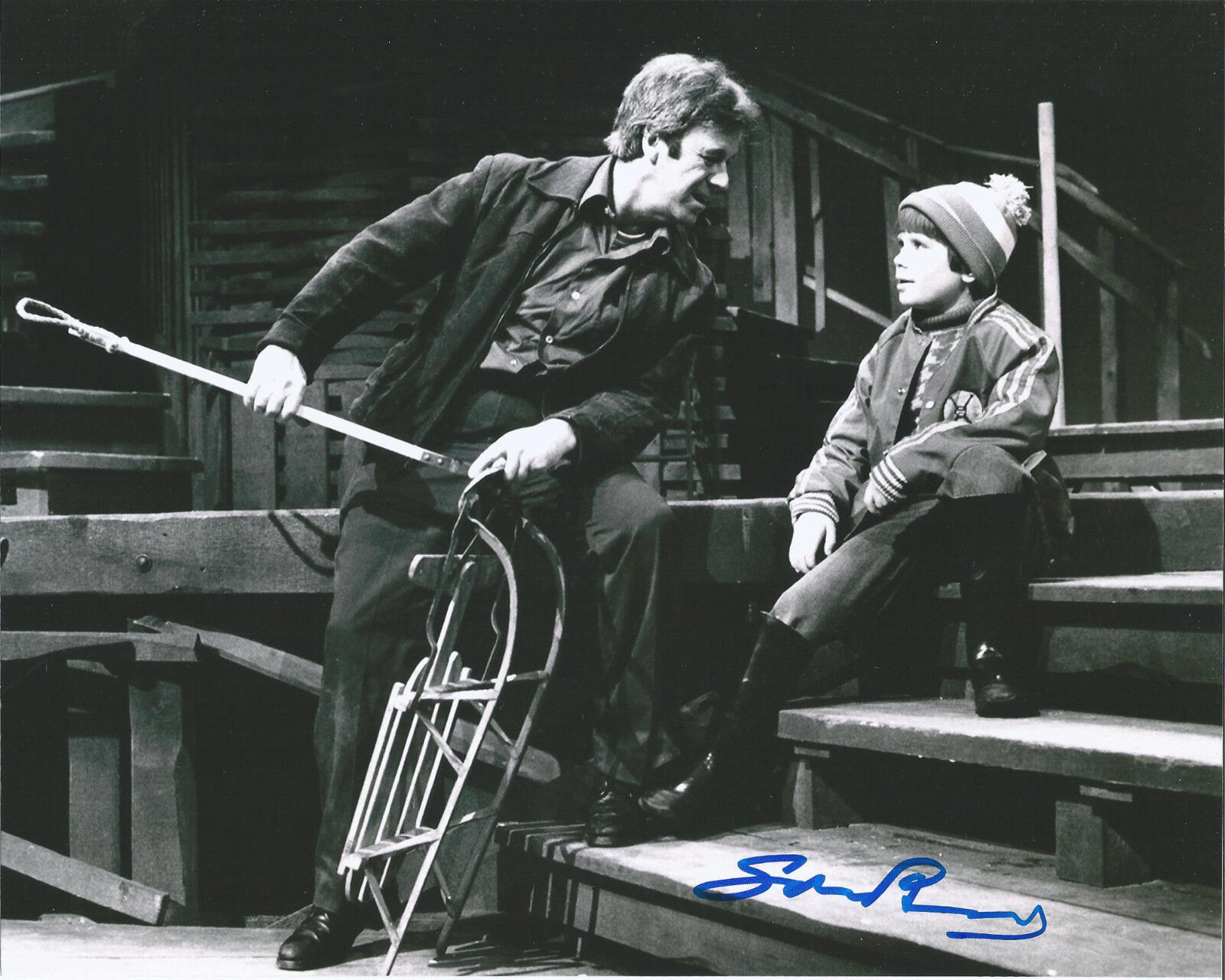 ACTOR GORDON PINSENT SIGNED AWAY FROM HER 8X10 Photo Poster painting W/COA BABAR B