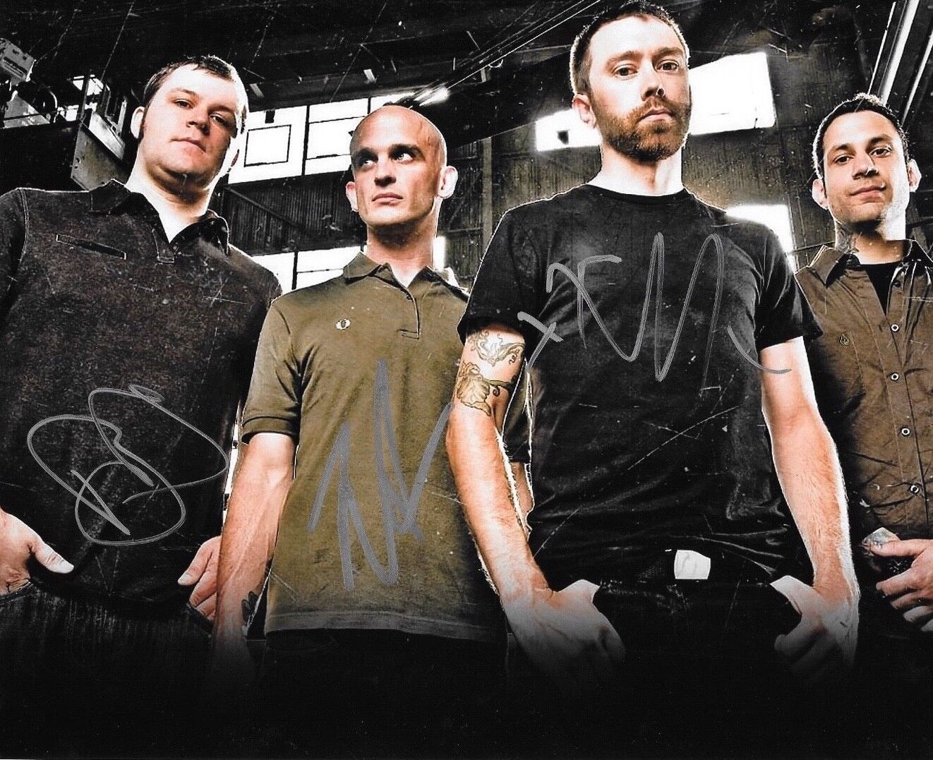 * RISE AGAINST * signed autographed 8x10 Photo Poster painting * TIM, ZACH & BRANDON * PROOF 3