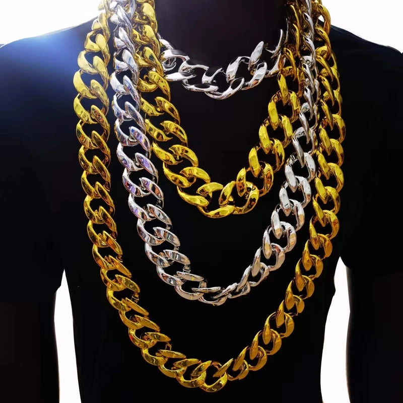 5 Pieces Exaggerated Solid Color Ccb Necklace