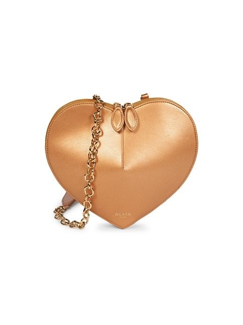 Alaïa Le Coeur Leather Chain Shoulder Bag 3.4 out of 5 Customer Rating