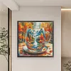 Autumn Cup Full Stamped Cross Stitch Kit 14CT 2-Strand Egyptian Cotton 65x65cm tapestrymarket