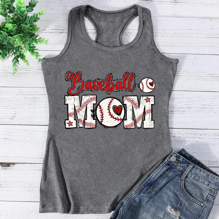 Baseball Mom Vest Tank Top-0025456