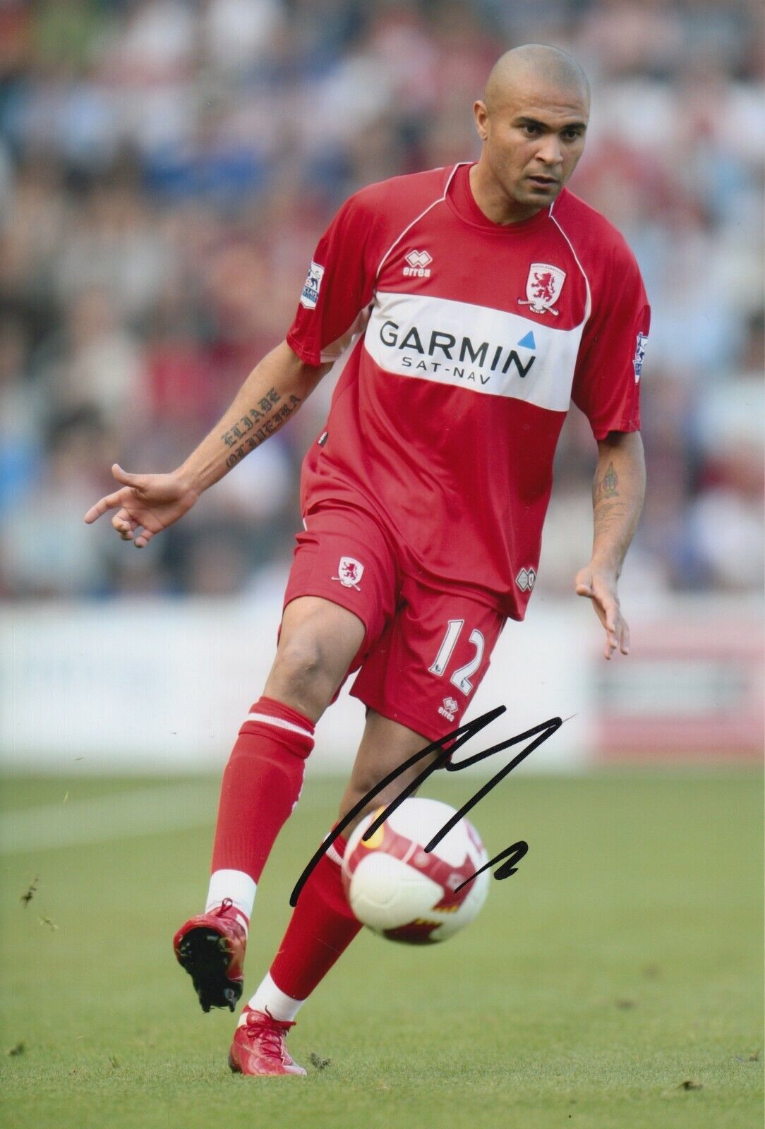 Afonso Alves Hand Signed 12x8 Photo Poster painting - Middlesbrough Football Autograph 1.