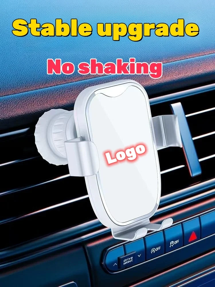 Car air outlet gravity shockproof navigation bracket