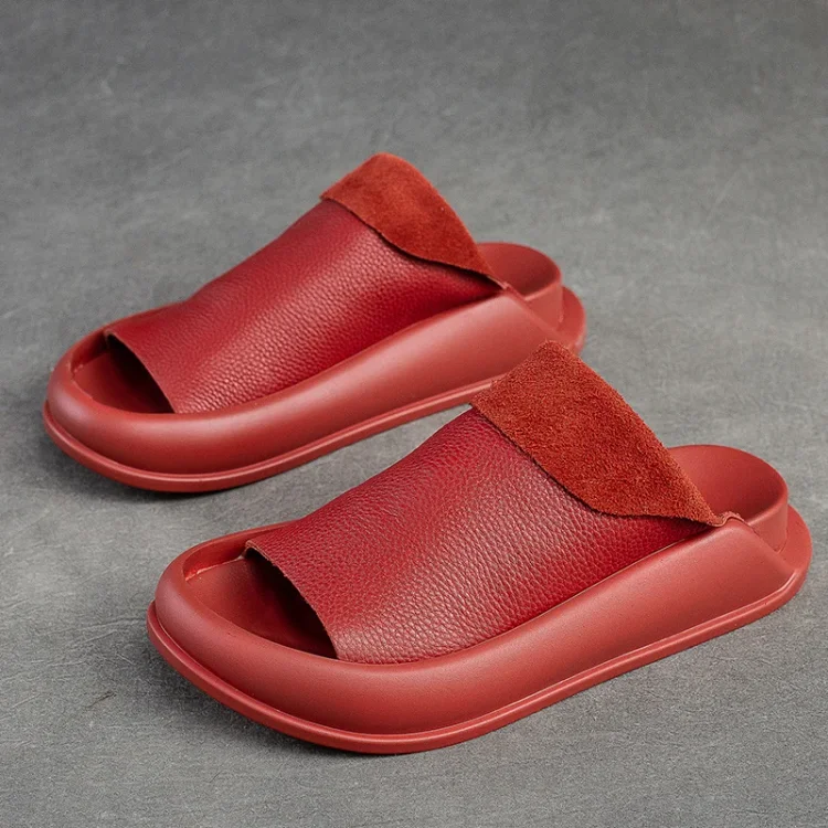 🔥Last Day 49% Off🔥Women's Soft Leather Platform Sandals