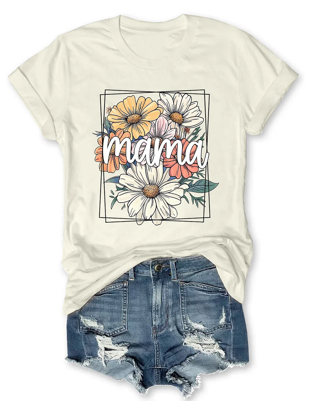  Floral Mama T-shirt