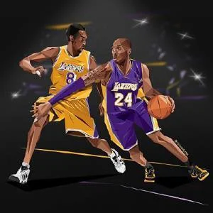 Kobe Bryant No 8 No 24 - Sport Paint By Numbers