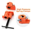 3/4in Wood Gluing Pipe Clamp Set Heavy Duty Multifunctional for Home Improvement
