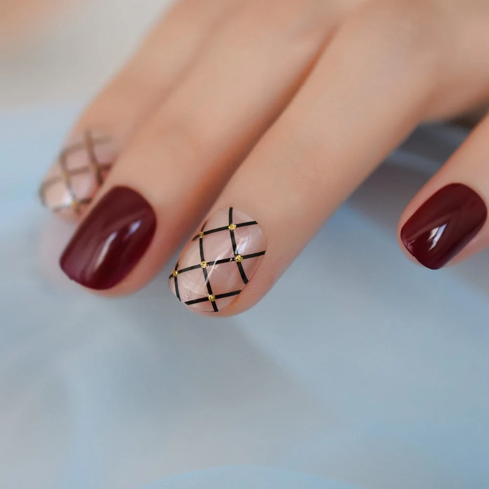 Pearl Shine Pink French Nail White Round Fake Nails Short Glossy Satin Artificial Lady Fingernails with Adhesive-Nail Inspo