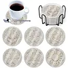 6 Pcs DIY Diamond Art Coasters Kits Dot Paint for Coaster Craft Kits Waterproof