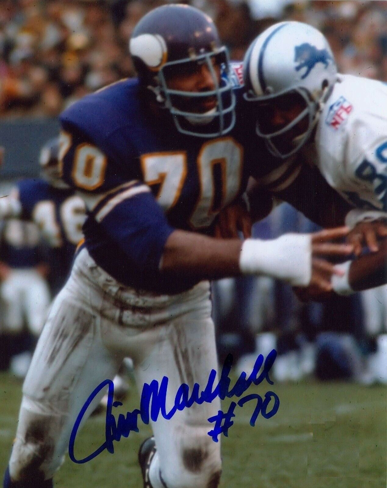 Jim Marshall Autographed Signed 8x10 Photo Poster painting ( Vikings ) REPRINT