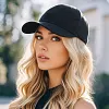 Perruque casquette de baseball 2 en 1 aux cheveux boucl&eacute;s