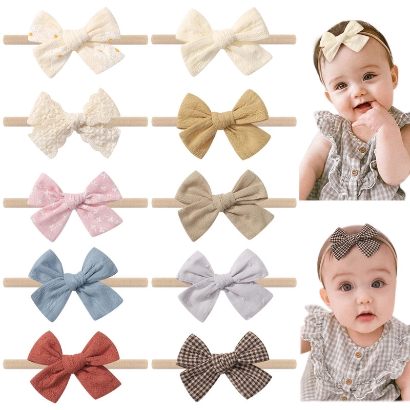 Autumn And Winter Infant Soft Elasticity Traceless Hair Band Baby Bow Headband Hair Accessory 3791