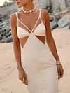Empire Irregular Clipping Sexy Maxi Dress