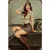 Fille de conscription chaude - Panneaux en &eacute;tain m&eacute;tallique(20*30cm/30*40cm)