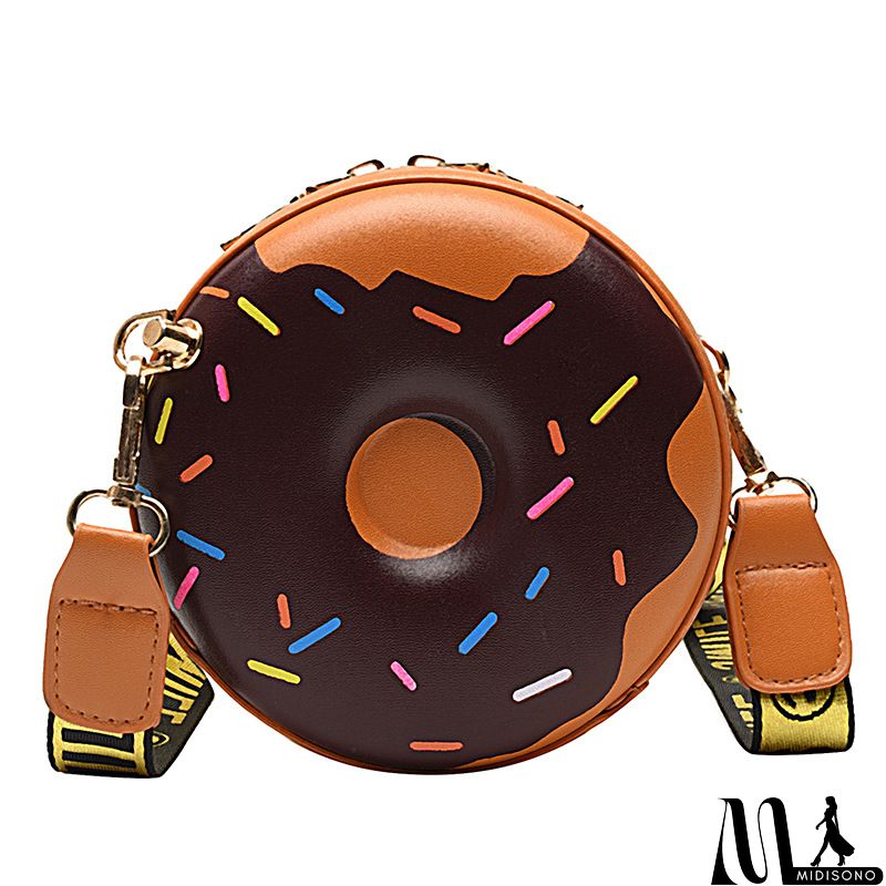 MidiSono - Women Creative Donut Round Crossbody Bag