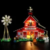 FunWhole-F9037 Cow Barn + Lighting Assembly Building Block Toy Model（1368pcs）