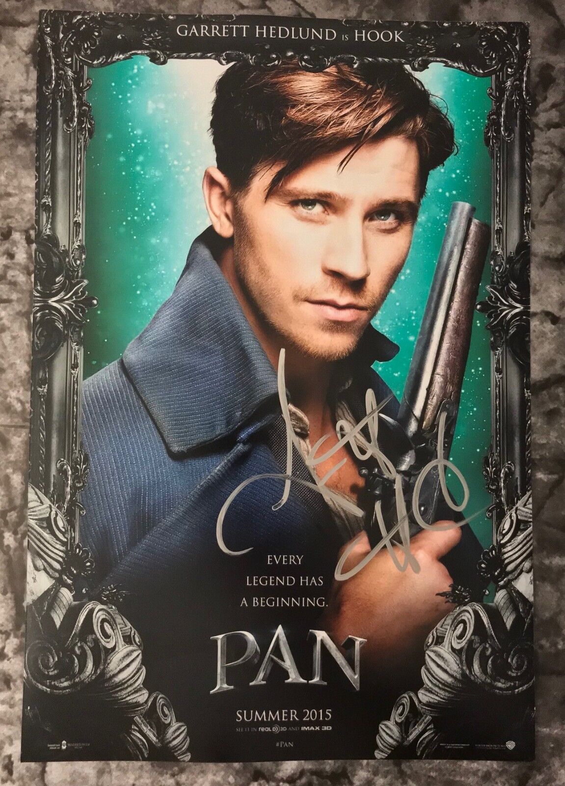 GFA Pan Hook Movie * GARRETT HEDLUND * Signed 10x15 Photo Poster painting Poster MH2 COA