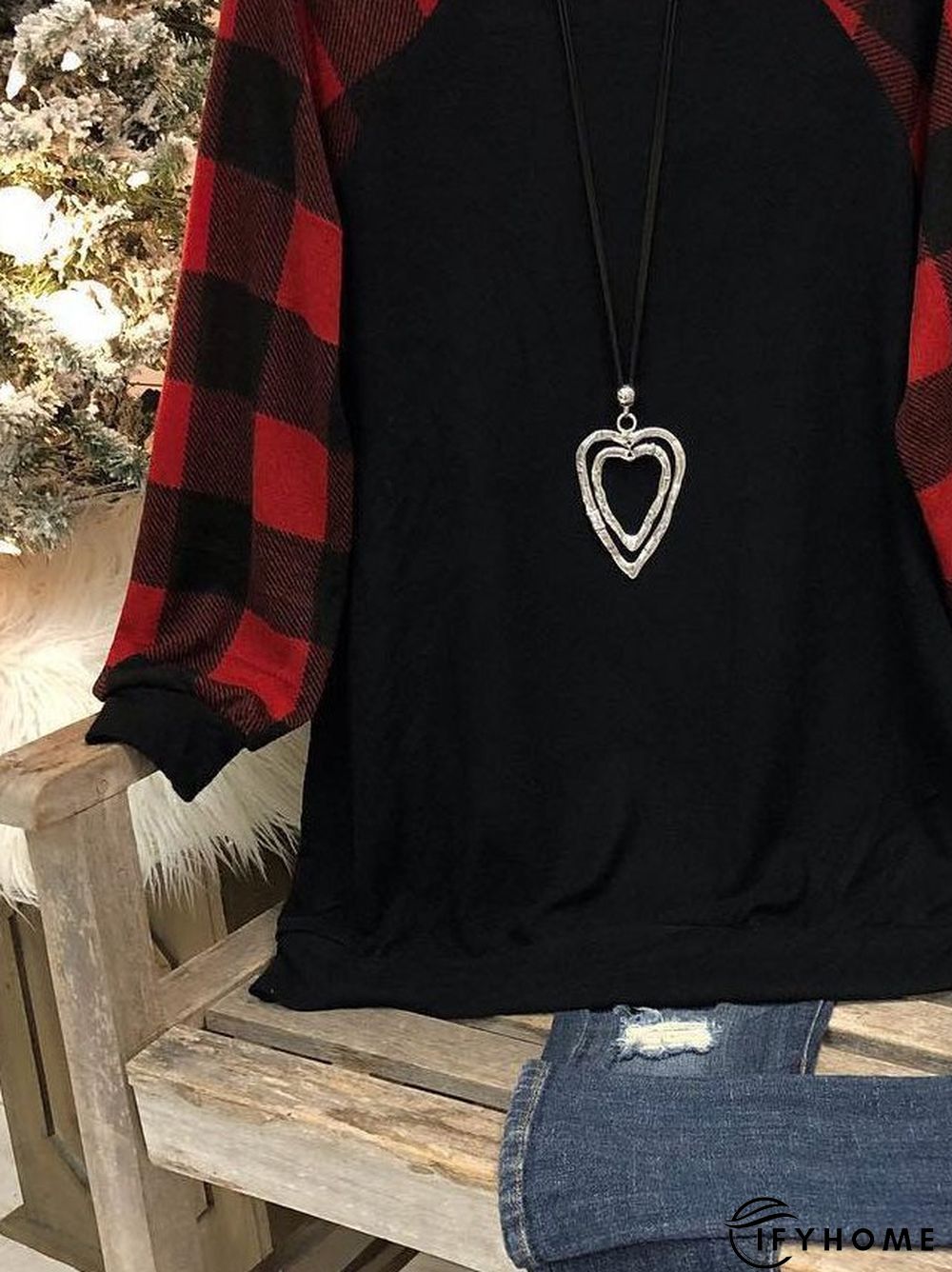 Crew Neck Cotton-Blend Casual Fit Sweatshirt | IFYHOME