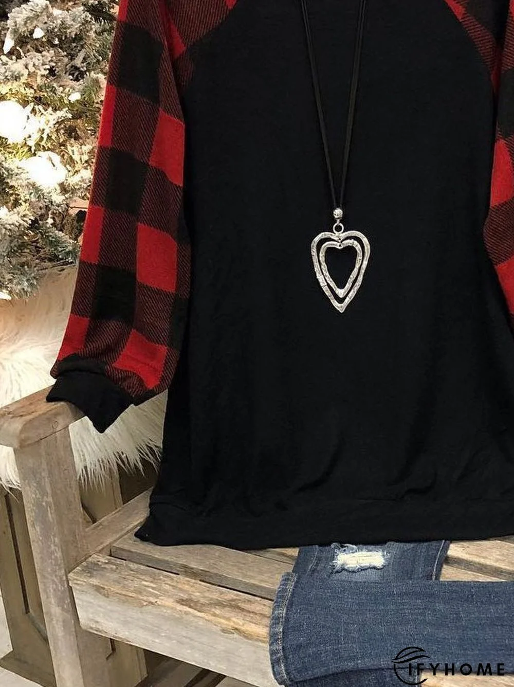 Crew Neck Cotton-Blend Casual Fit Sweatshirt | IFYHOME