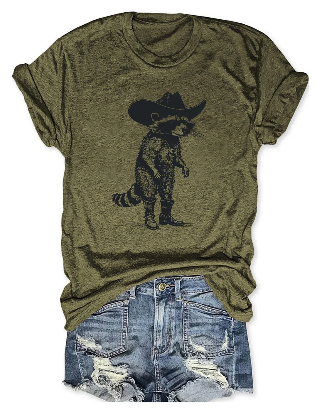 Vintage Cowboy Racoon T-Shirt