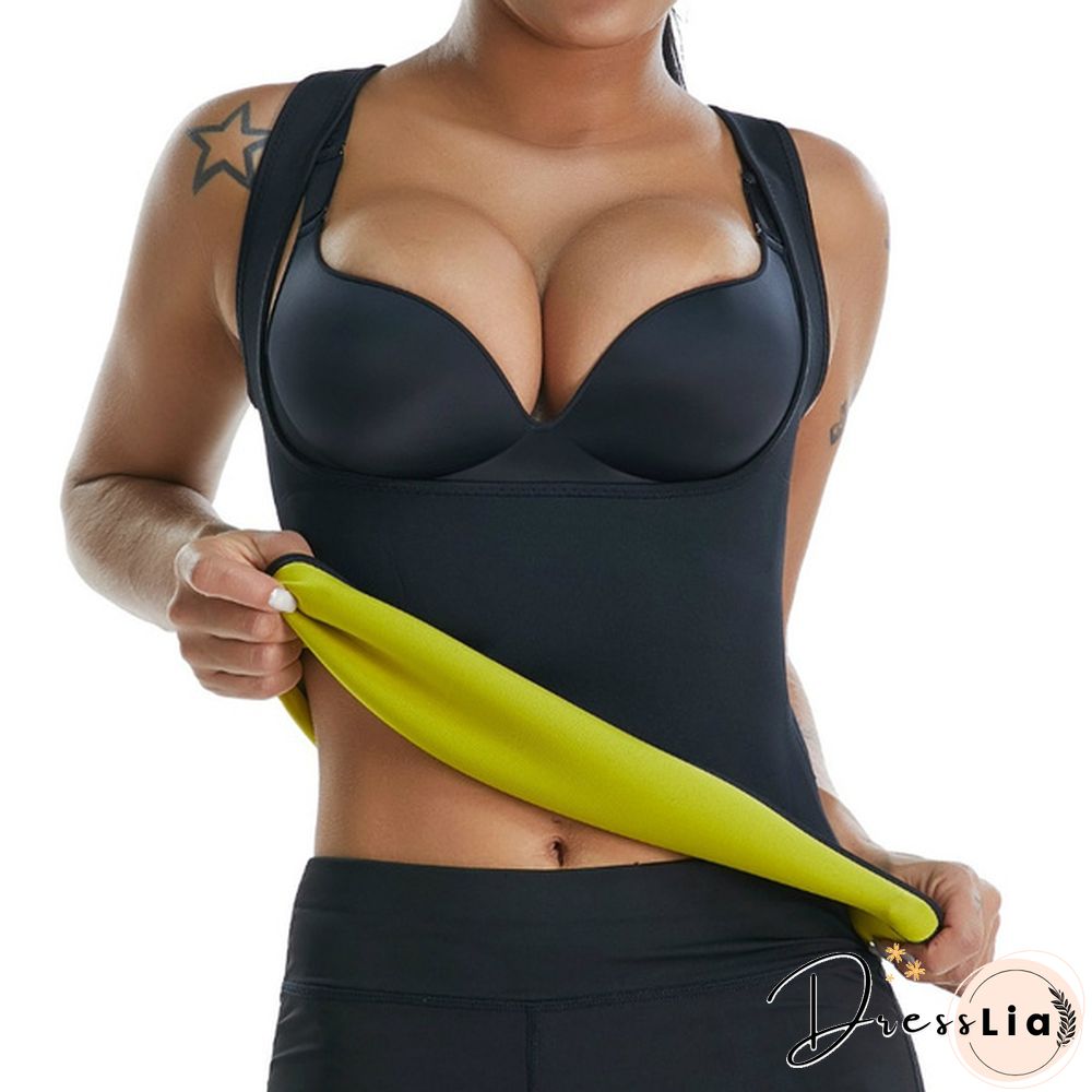 Women Waist Trainer Vest Slimming Corset Sweat Suits Neoprene Sauna Vest Workout Tank Tops Weight Loss Postpartum Body Shaper Shirt
