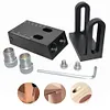 Oblique Hole Locator 15 Degree Angle DIY Drill Guide Pocket Hole Jig Kit