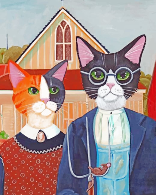 

Cats Couple – Love Paint By Numbers - 40*50CM, 501 Original