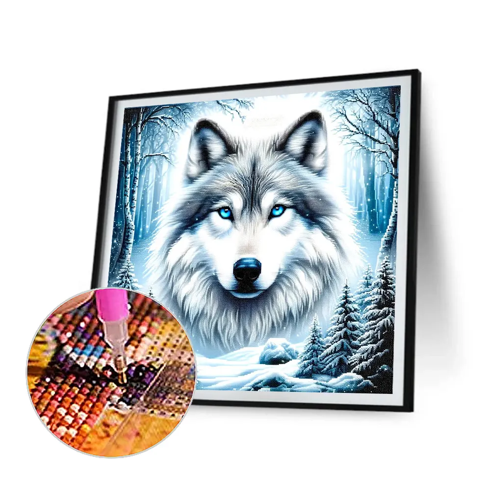 Diamond Painting - Full Round Drill - Wolf(Canvas|40*40cm)