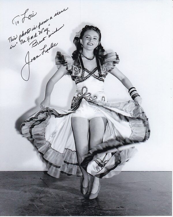 JOAN LESLIE Signed THE HARD WAY KATIE Photo Poster paintinggraph - To Lori GREAT CONTENT