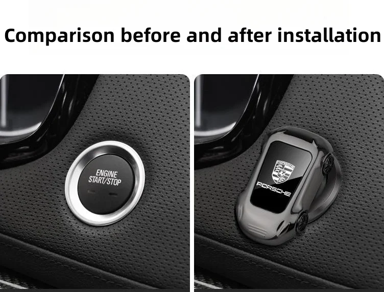 Car one-button start sports car protective cover decorative sticker