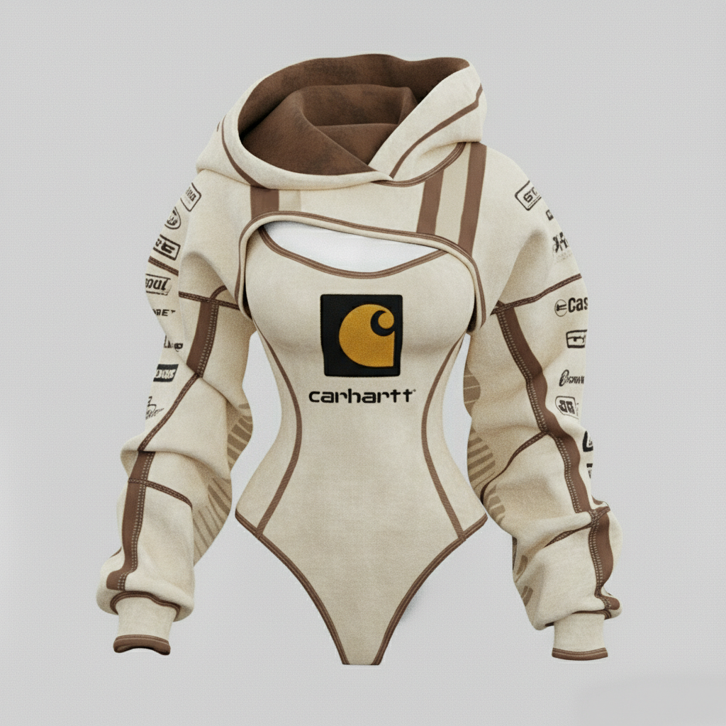 2026 New Women's Cyberpunk Irregular Cut Suit