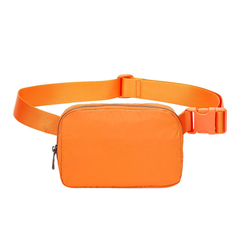 Unisex Small Polyester Solid Color Basic Classic Style Square Zipper Fanny Pack