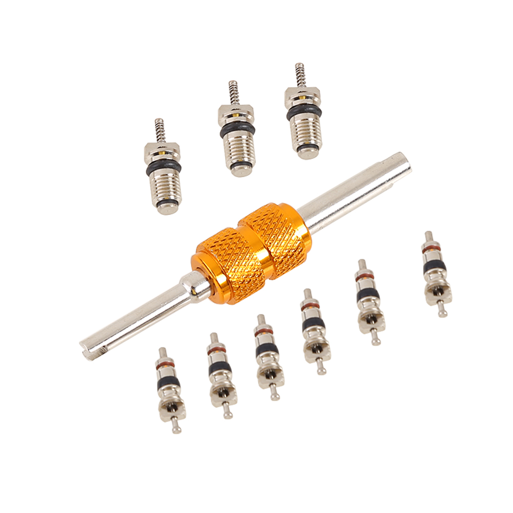 

9pcs R134a Car A/C Air Conditioning Valve Cores with Remover Installer Tool, 501 Original