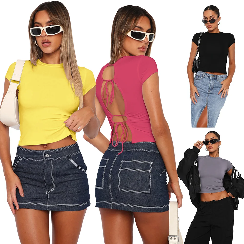 Sexy Babes Tether Backless T-Shirt | IFYHOME