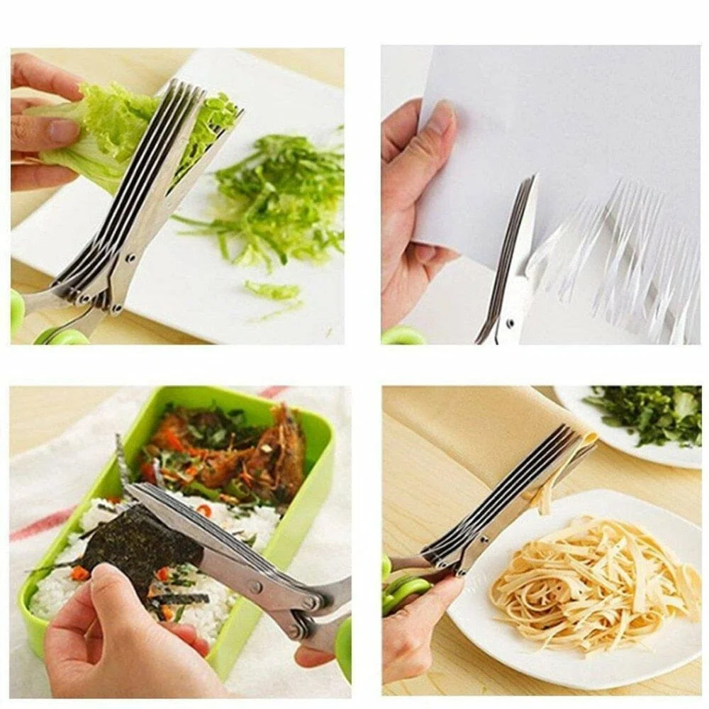 5 Blade Kitchen Salad Scissors 【LAST DAY SALE】
