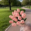 15Pcs Radiant Romantic Tulip Light LED Adjustable Tulip Night Light Warm Light L